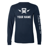 No Tapping in Wrestling YOUTH Long-Sleeve Shirt - Navy, Black No Tapping in Wrestling YOUTH Long-Sleeve Shirt - Navy, Black