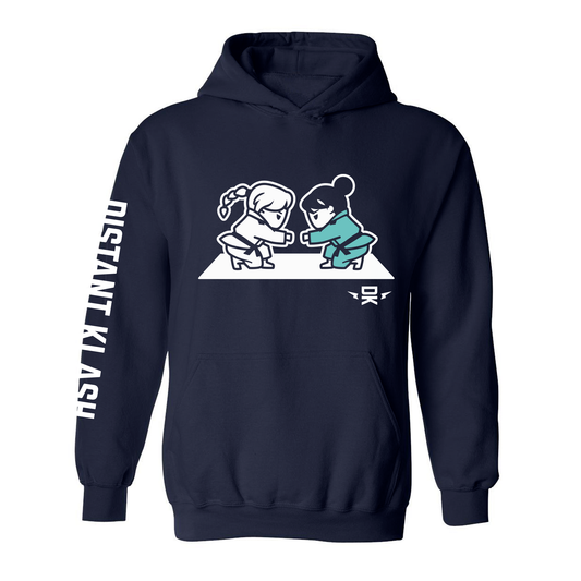 Girls Fist Bump YOUTH Hoodie - Navy, Black
