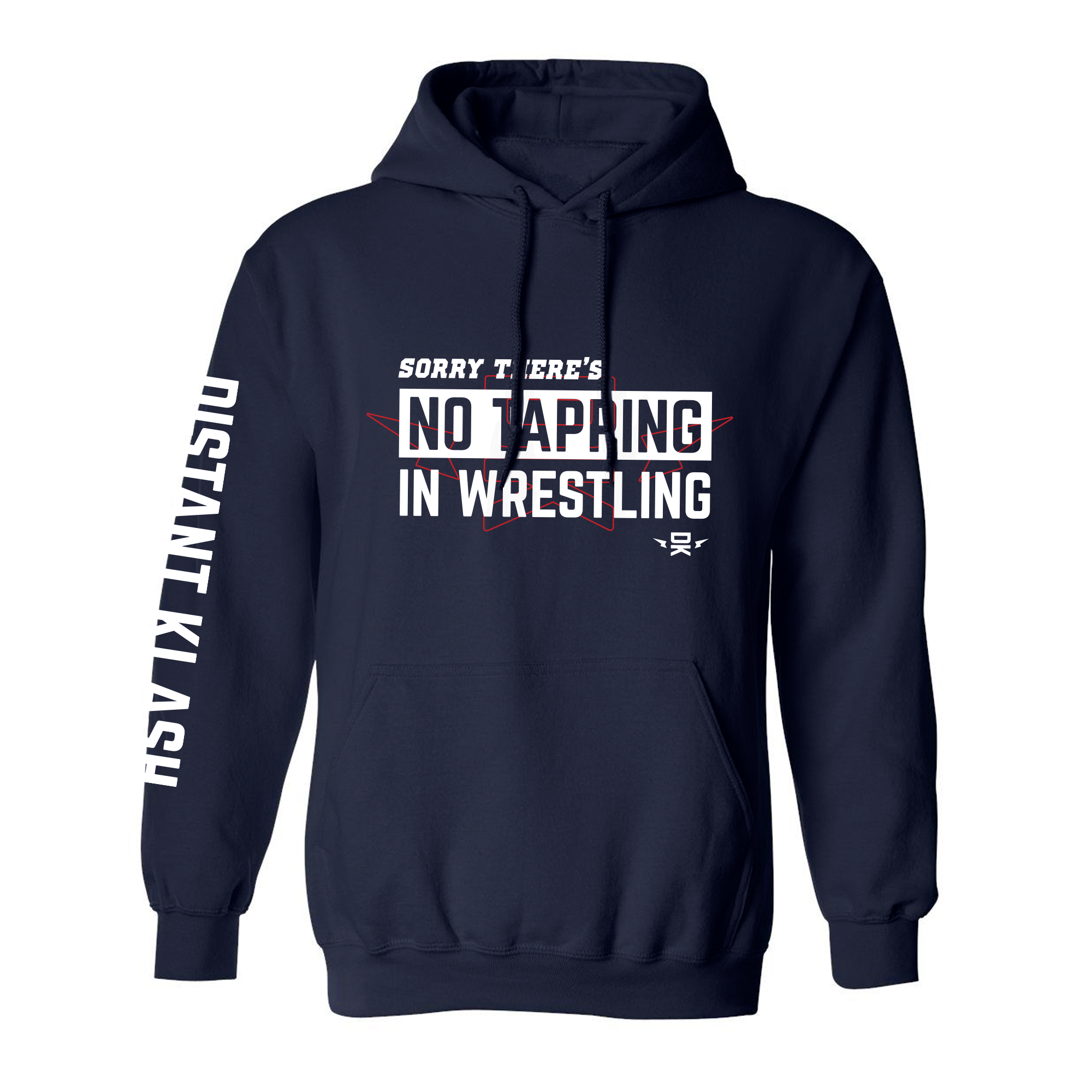 No Tapping in Wrestling YOUTH Hoodie - Navy, Black No Tapping in Wrestling YOUTH Hoodie - Navy, Black