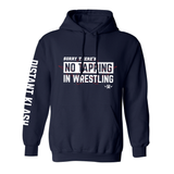 No Tapping in Wrestling YOUTH Hoodie - Navy, Black No Tapping in Wrestling YOUTH Hoodie - Navy, Black