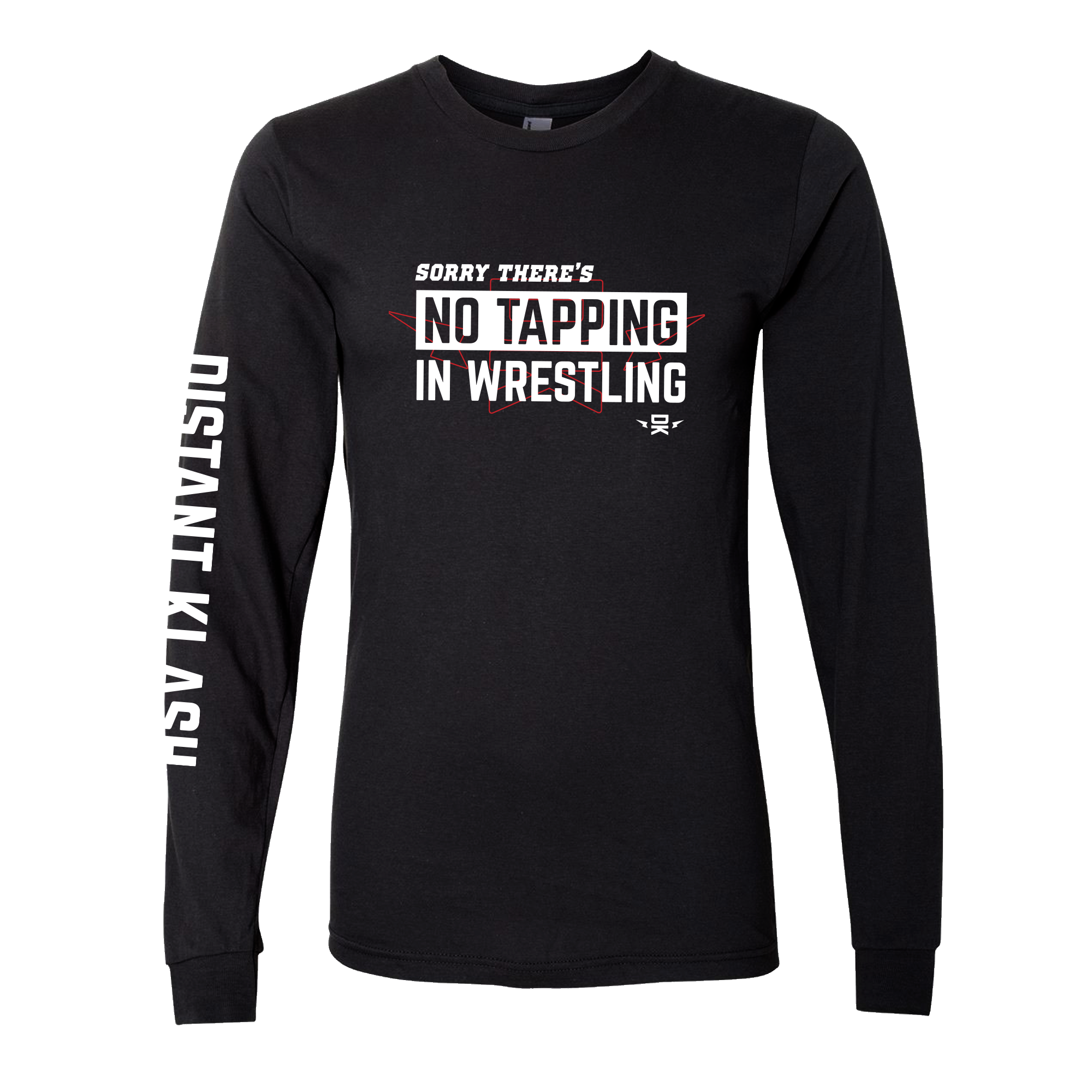 No Tapping in Wrestling YOUTH Long-Sleeve Shirt - Navy, Black No Tapping in Wrestling YOUTH Long-Sleeve Shirt - Navy, Black