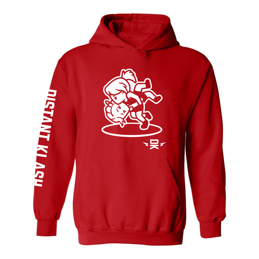 Girls Head and Arm Throw YOUTH Hoodie - Navy, Black, Red, Forest Green