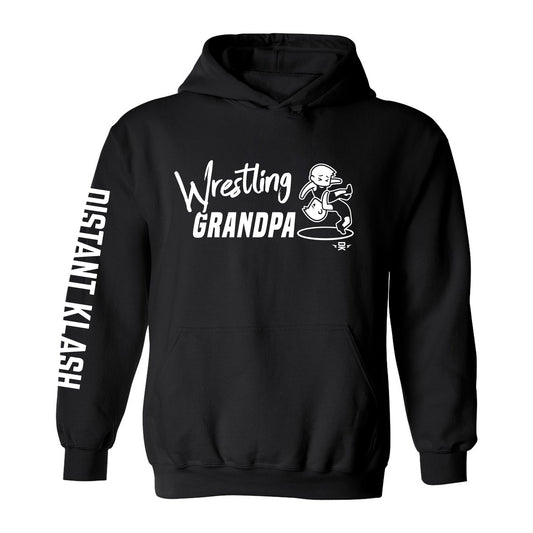 Wrestling Grandpa Hoodie - Black, Navy, Red