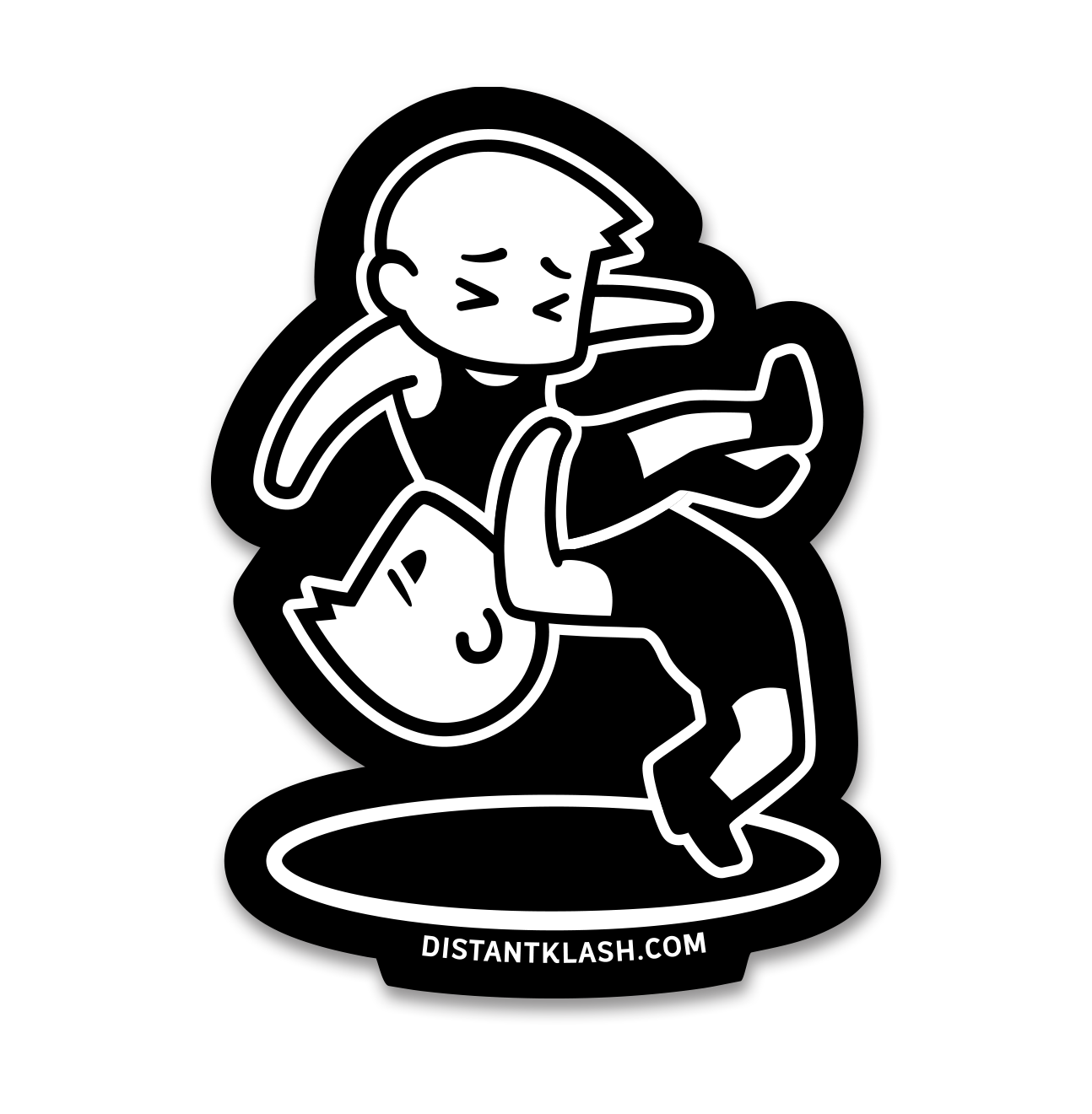 Boys Suplex Sticker - Black Boys Suplex Sticker - Black