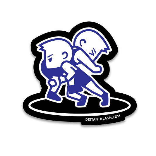 Boys Double Takedown Sticker - Black, Blue