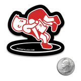 Boys Headlock Throw Sticker - Black, Red Boys Headlock Throw Sticker - Black, Red