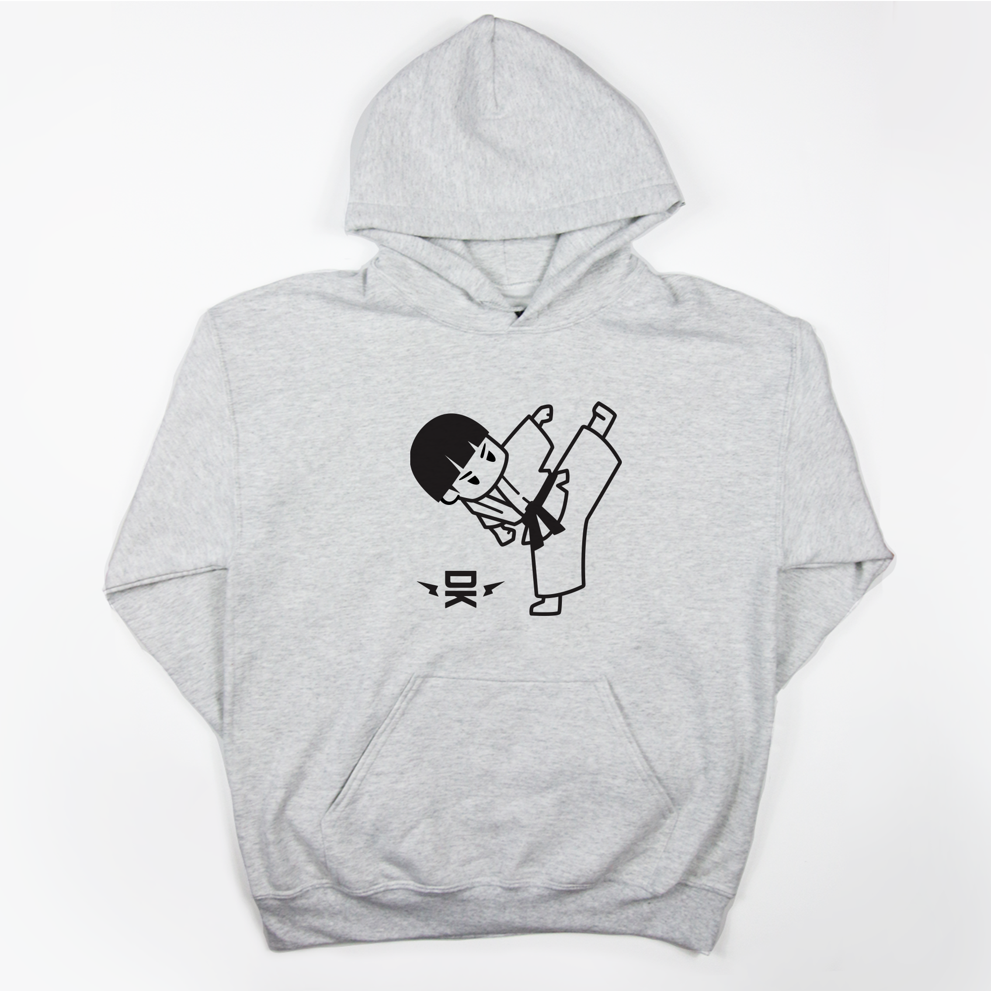 Boys TKD Kick Hoodie - Grey Boys TKD Kick Hoodie - Grey