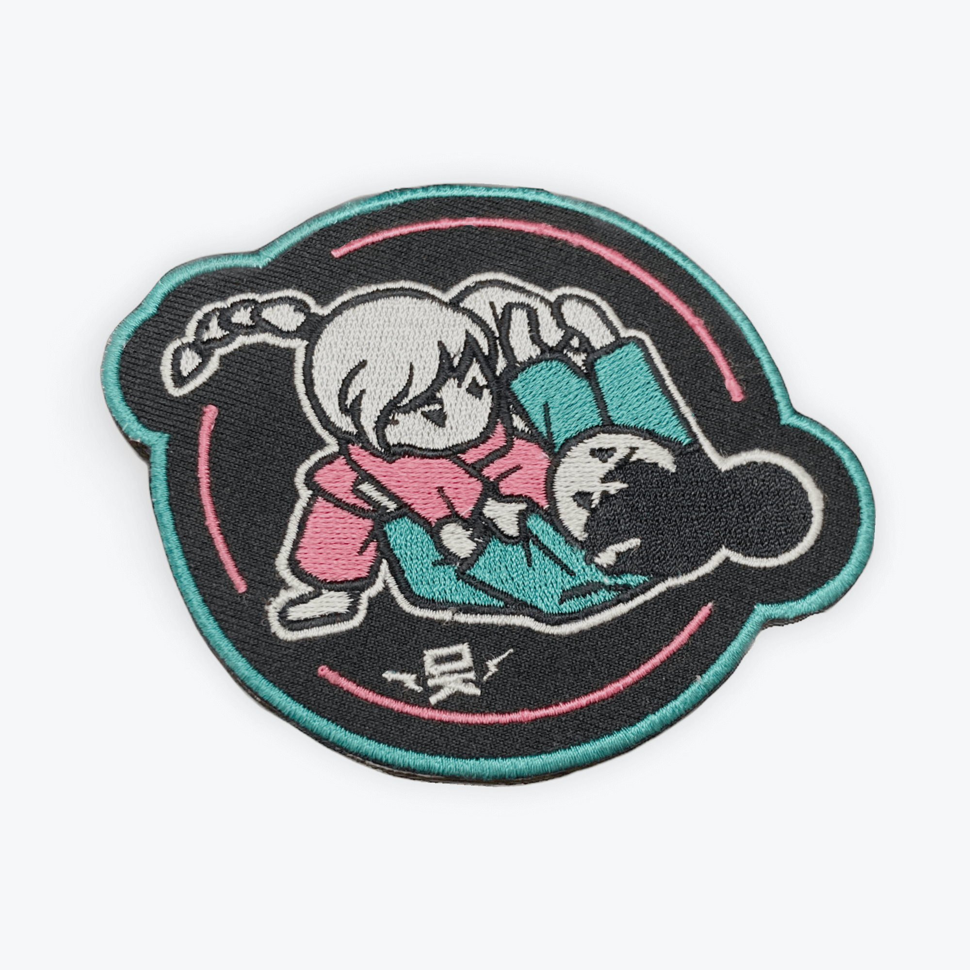 Girls Rolling Patch - Pink, Teal Girls Rolling Patch - Pink, Teal