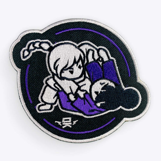 Girls Rolling Patch - Black, Purple