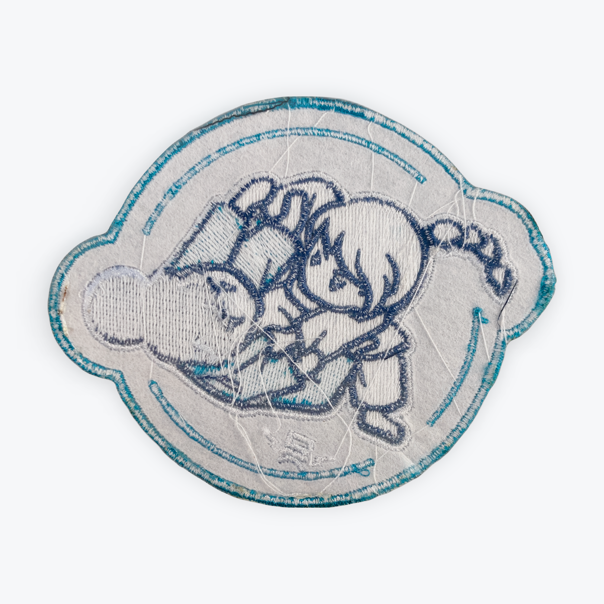 Girls Rolling Patch - Navy, Aqua Girls Rolling Patch - Navy, Aqua