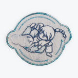 Girls Rolling Patch - Navy, Aqua Girls Rolling Patch - Navy, Aqua