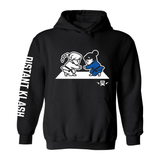 Girls Fist Bump Hoodie - Navy, Black Girls Fist Bump Hoodie - Navy, Black