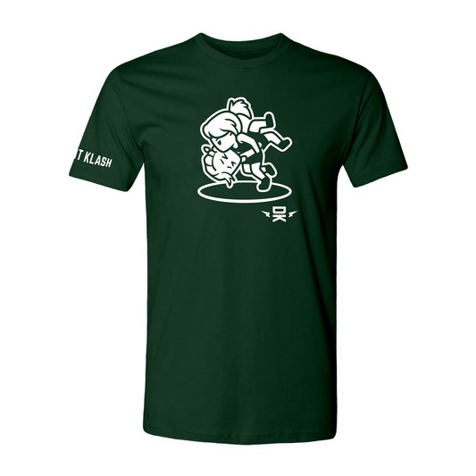 Girls Head and Arm Throw T-Shirt - Navy, Black, Red, Forest Green