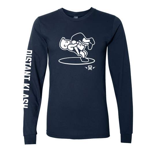 Boys Headlock Throw Long-Sleeve Shirt - Navy, Black