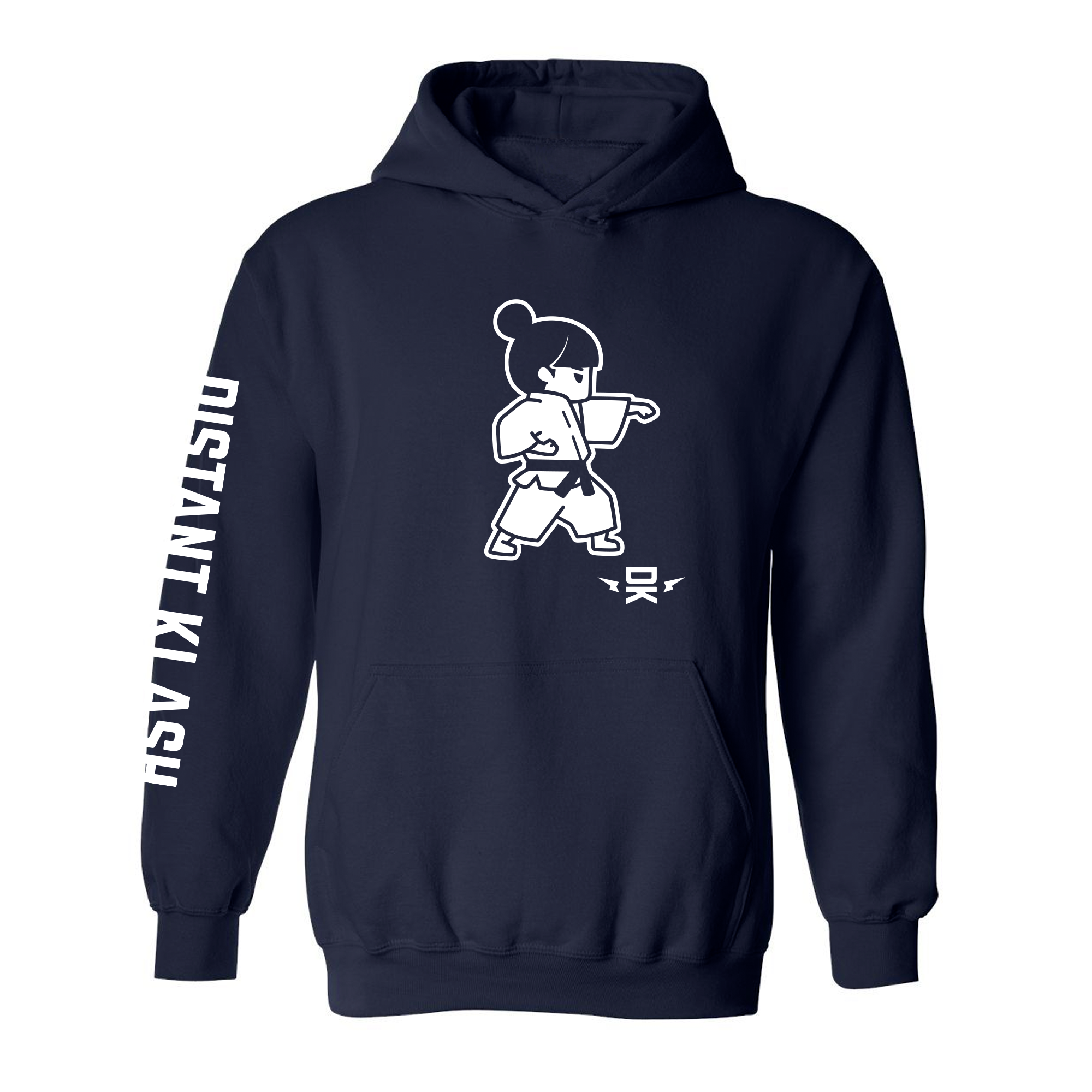 Girls Punch Hoodie - Black, Navy Girls Punch Hoodie - Black, Navy