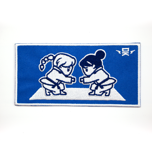 Girls Fist Bump Patch - Blue, v1