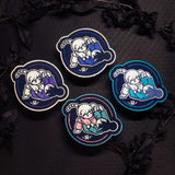 Girls Rolling Patch - Navy, Aqua Girls Rolling Patch - Navy, Aqua