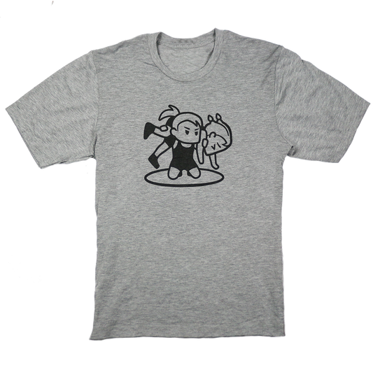 Girls Fireman T-Shirt - Grey