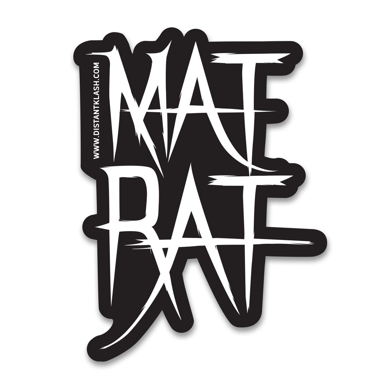 Mat Rat Sticker - Black Mat Rat Sticker - Black