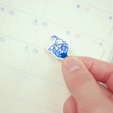 Girls Rolling and Fist Bump Sticker Sheet - Blue Girls Rolling and Fist Bump Sticker Sheet - Blue