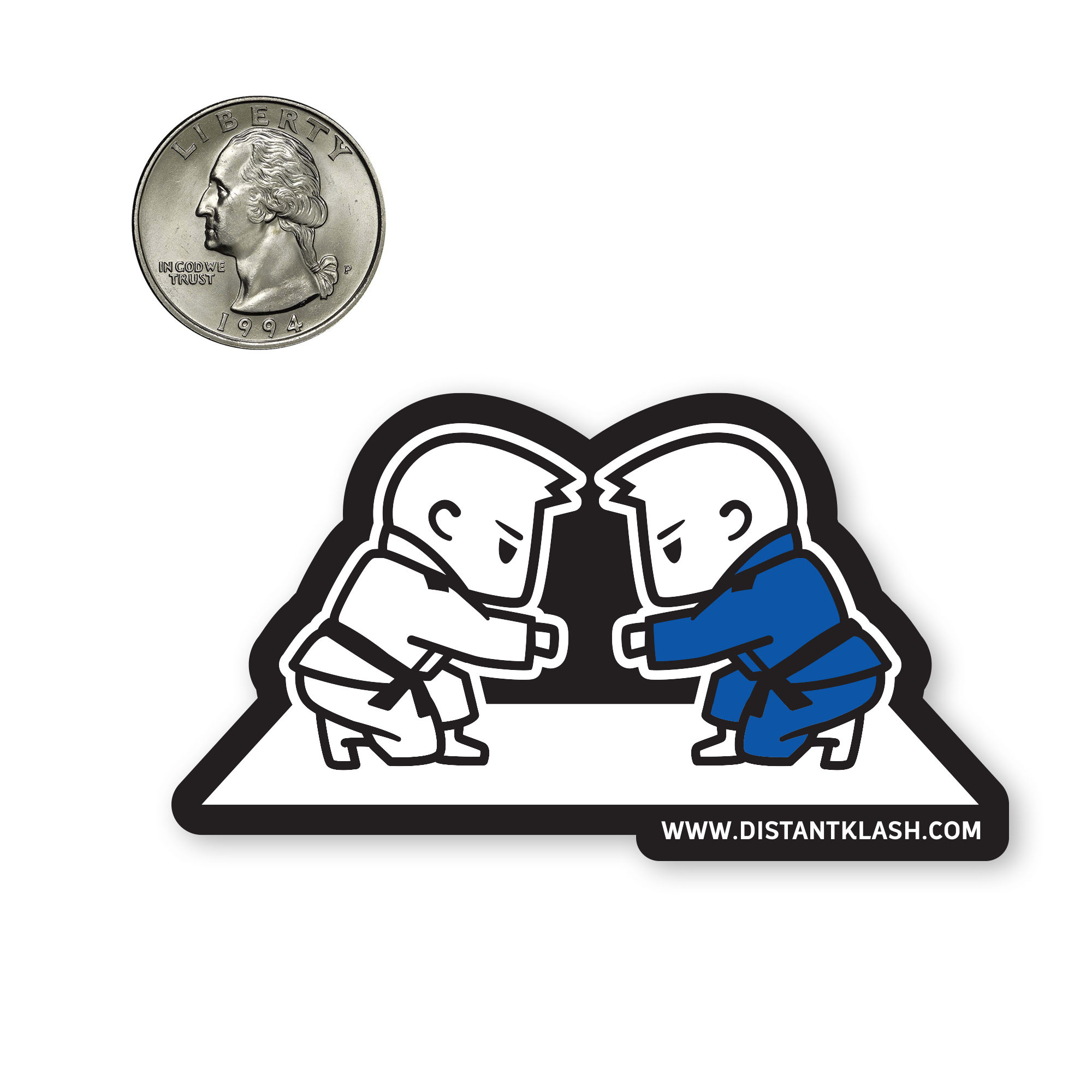 Boys Fist Bump Sticker - Black, Blue Boys Fist Bump Sticker - Black, Blue