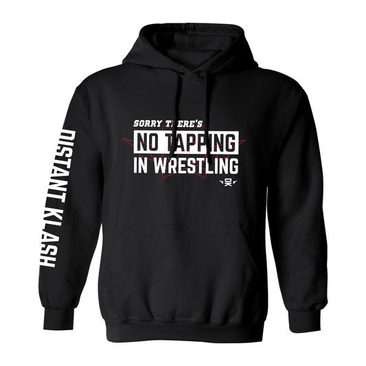 No Tapping in Wrestling YOUTH Hoodie - Navy, Black