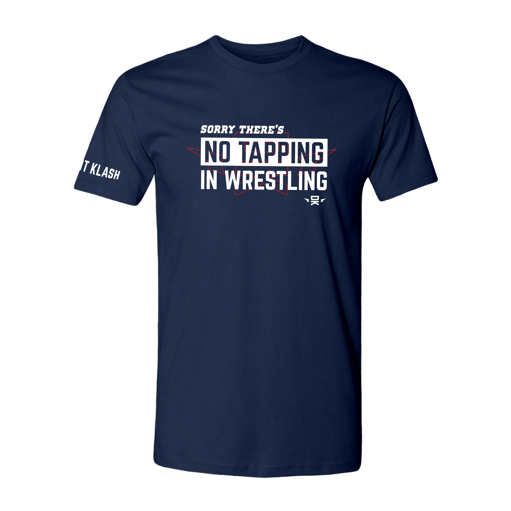 No Tapping in Wrestling YOUTH T-Shirt - Navy, Black