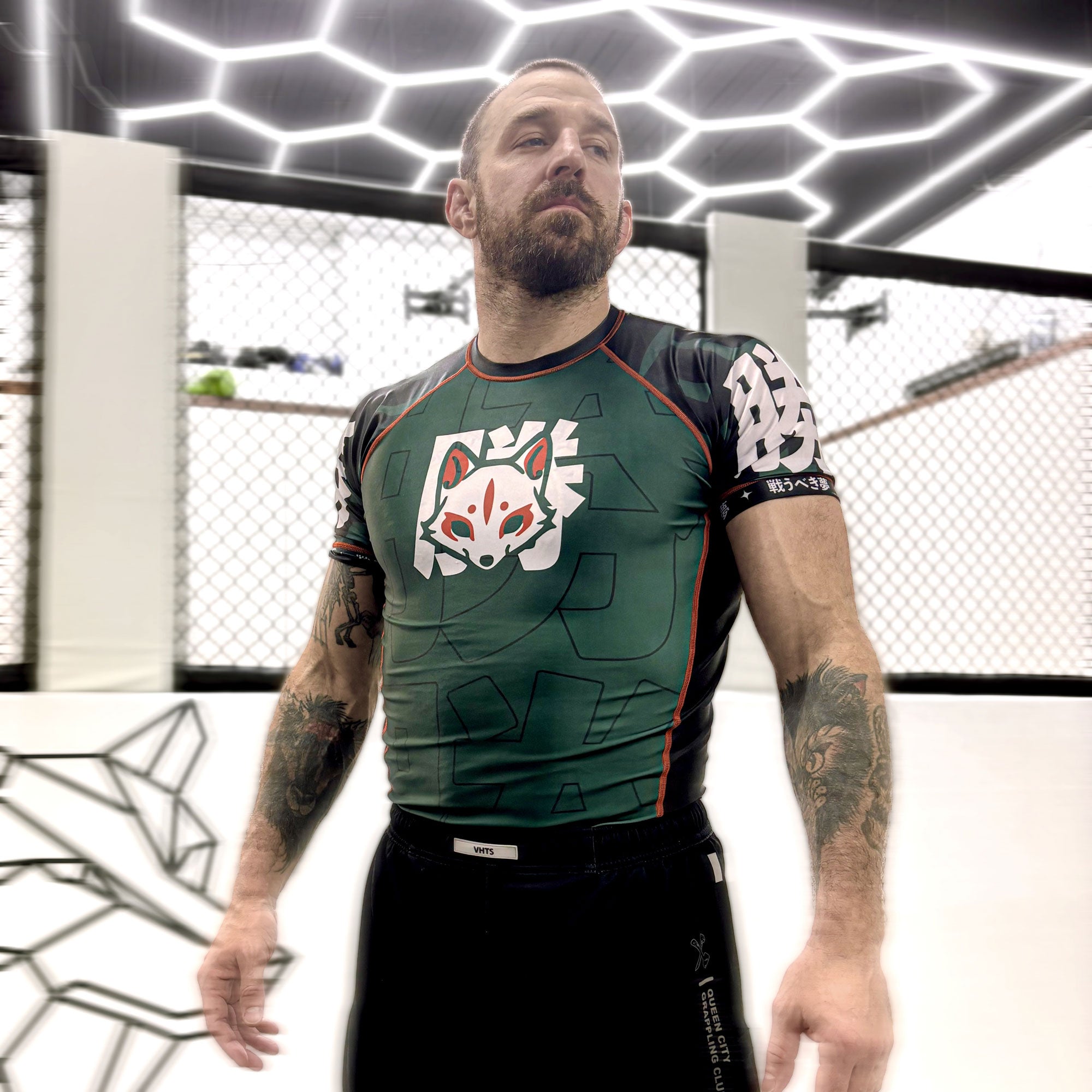Emerald Kitsune - Short Sleeve Rash Guard