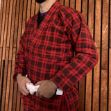 BJJ Red Plaid Pajama Set - Brazilian Jiu-Jitsu Kimono Gi