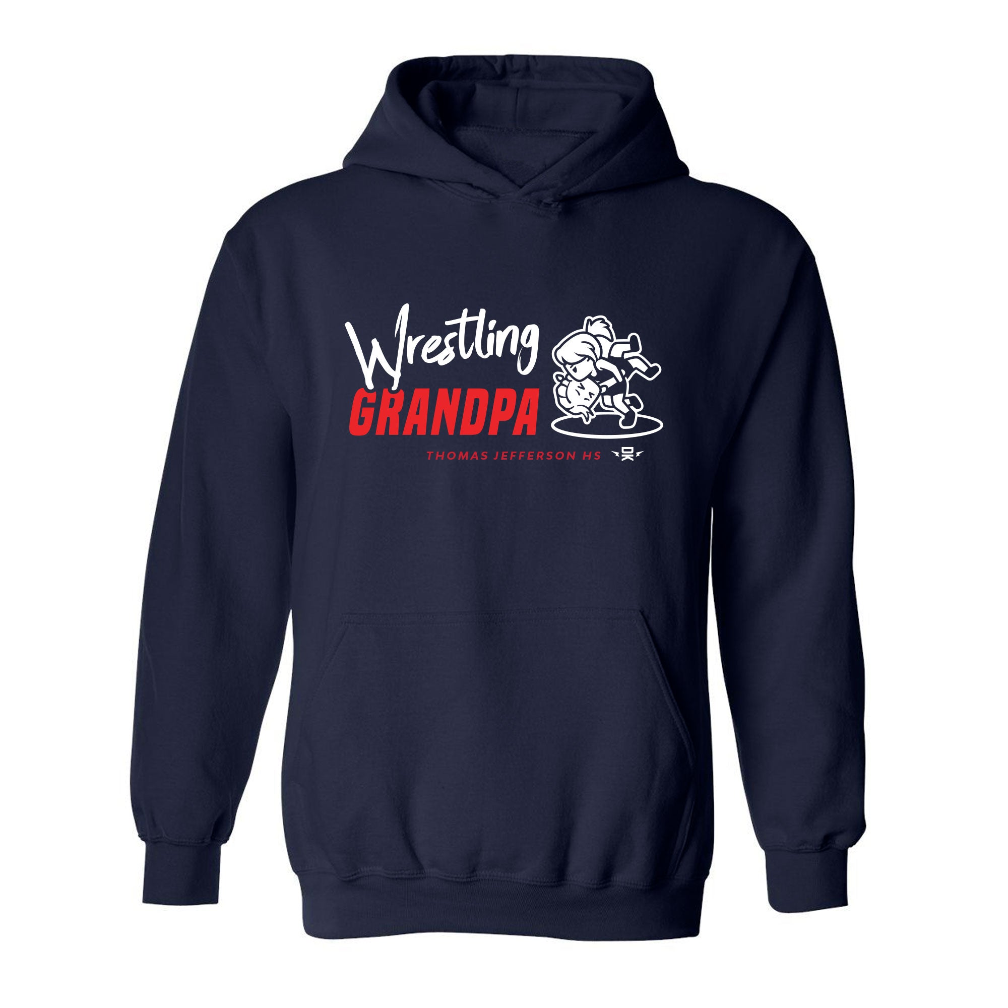 Thomas Jefferson Wrestling Grandpa Hoodie