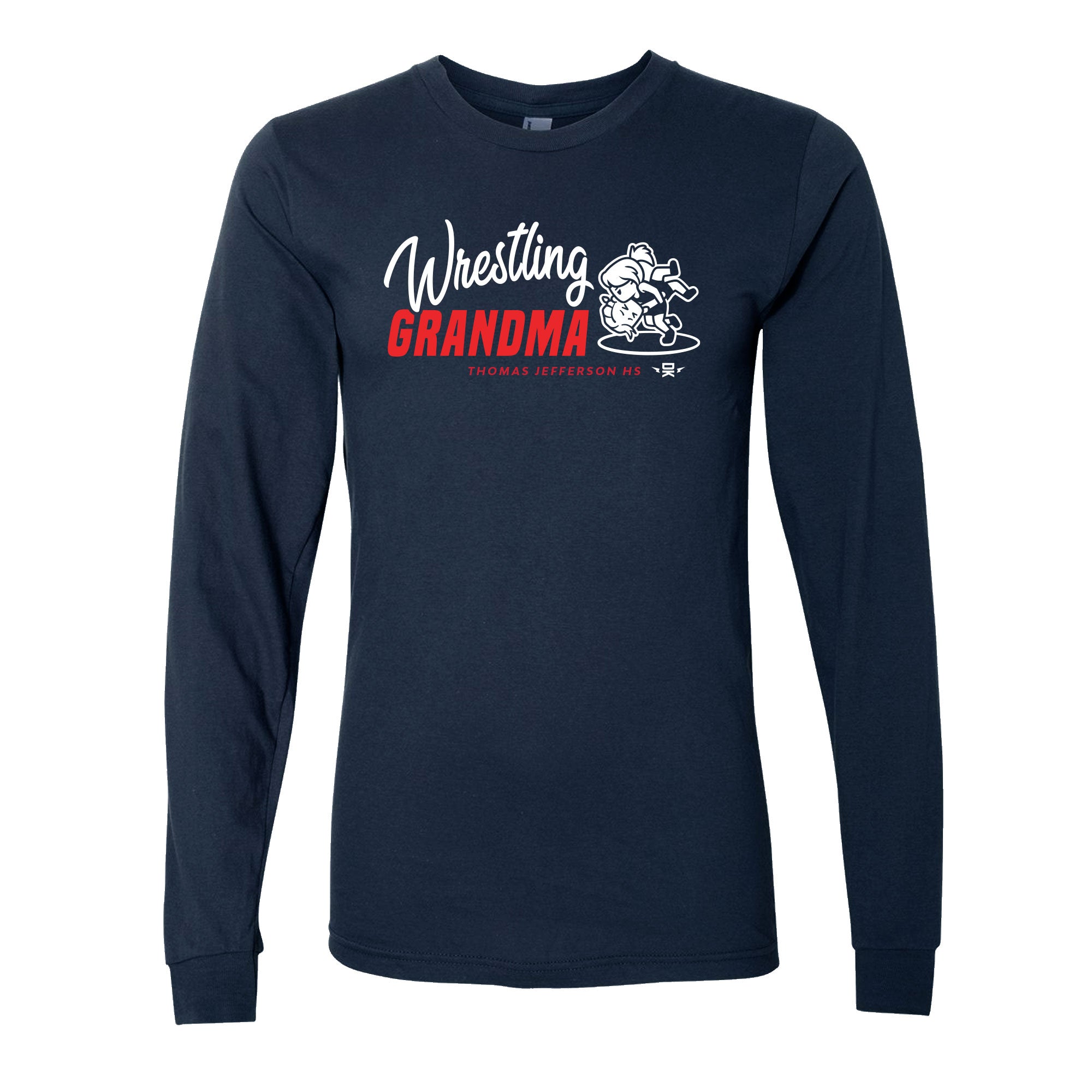 Thomas Jefferson Wrestling Grandma Long-Sleeve Shirt