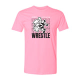 Thomas Jefferson - Wrestle Wrestle Wrestle Pink T-Shirt