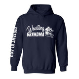Wrestling Grandma Hoodie - Black, Navy, Red
