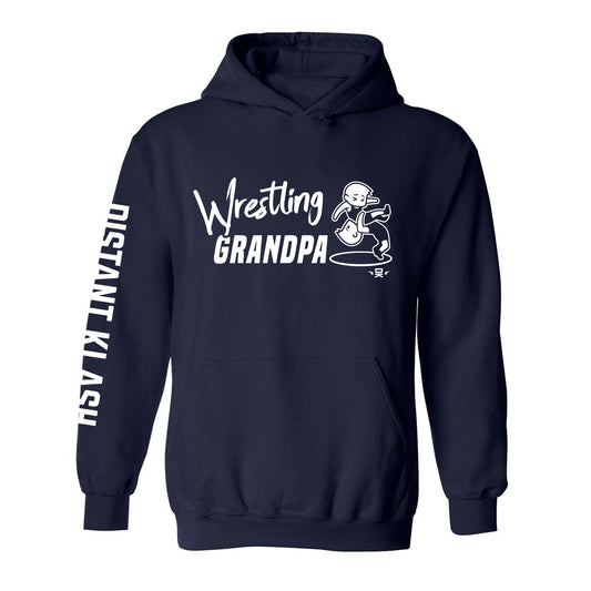 Wrestling Grandpa Hoodie - Black, Navy, Red