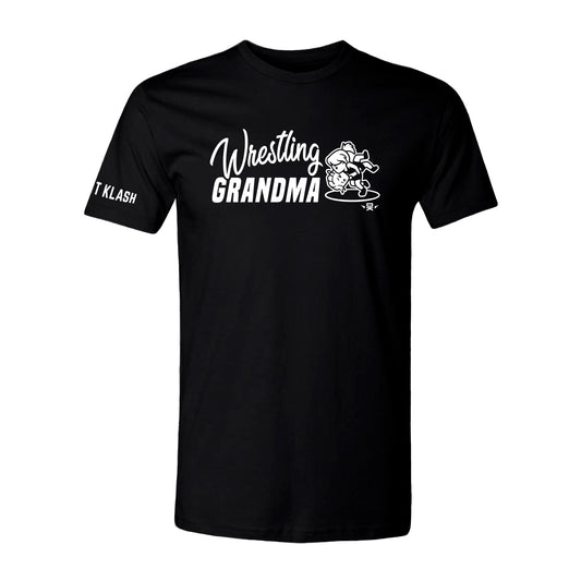 Wrestling Grandma T-Shirt - Black, Navy