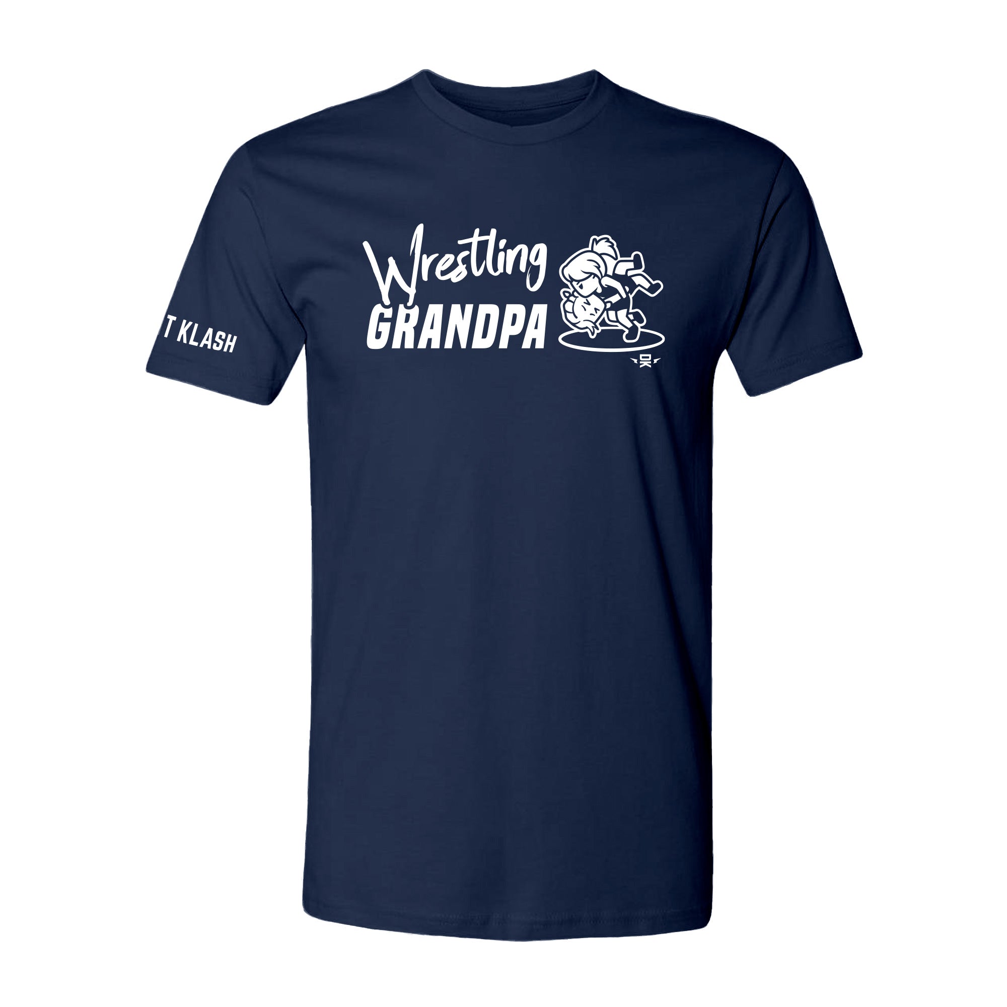 Wrestling Grandpa T-Shirt - Black, Navy