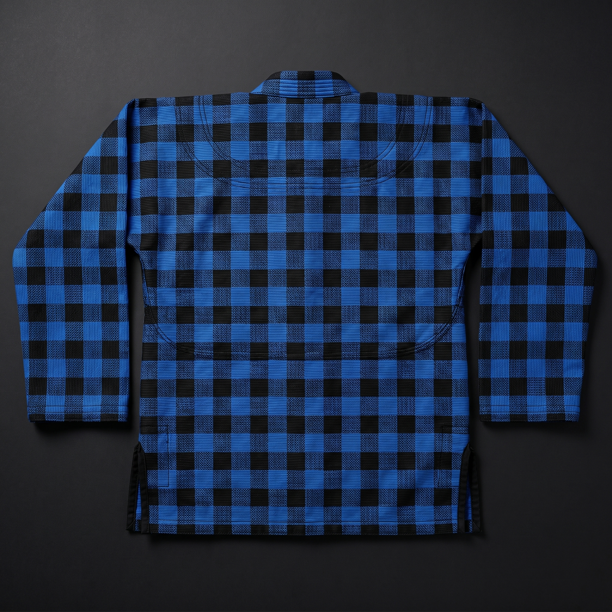 BJJ Blue Plaid Pajama Set - Brazilian Jiu-Jitsu Kimono Gi