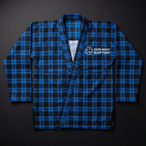 BJJ Blue Plaid Pajama Set - Brazilian Jiu-Jitsu Kimono Gi