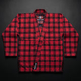 BJJ Red Plaid Pajama Set - Brazilian Jiu-Jitsu Kimono Gi