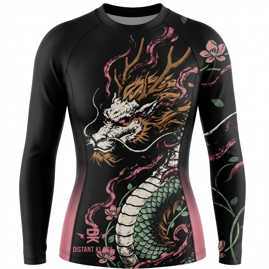 Blossom Dragon - Long Sleeve Rash Guard