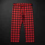 BJJ Red Plaid Pajama Set - Brazilian Jiu-Jitsu Kimono Gi