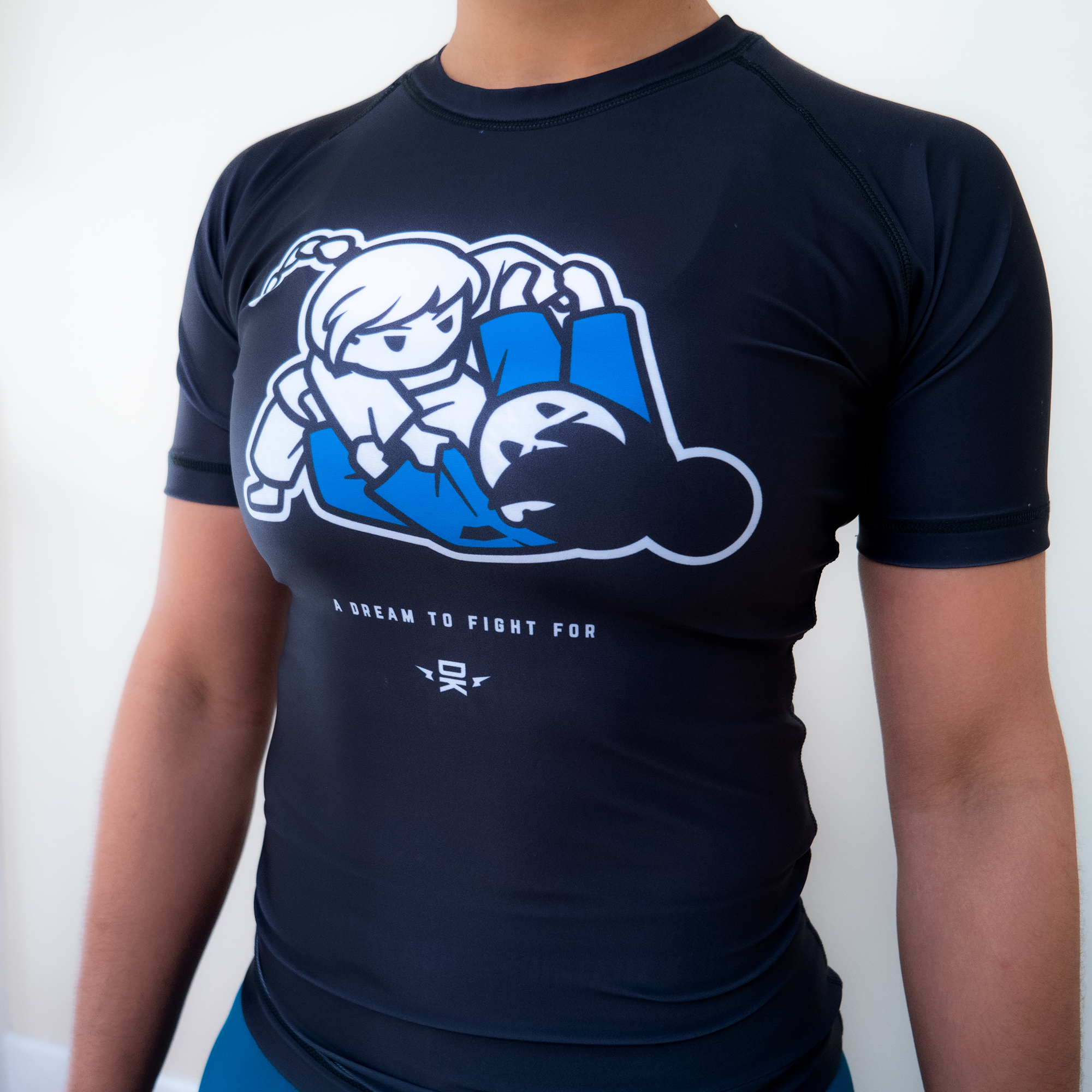 Girls Rolling Rashguard - Black v2