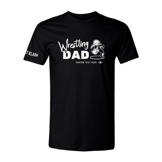Proud Parent Wrestling Dad T-Shirt - Black
