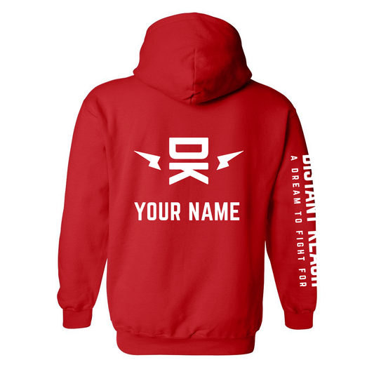 Girls Head and Arm Throw Hoodie - Navy, Black, Red, Forest Green