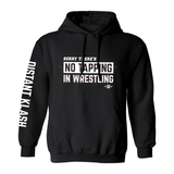 No Tapping in Wrestling Hoodie - Navy, Black
