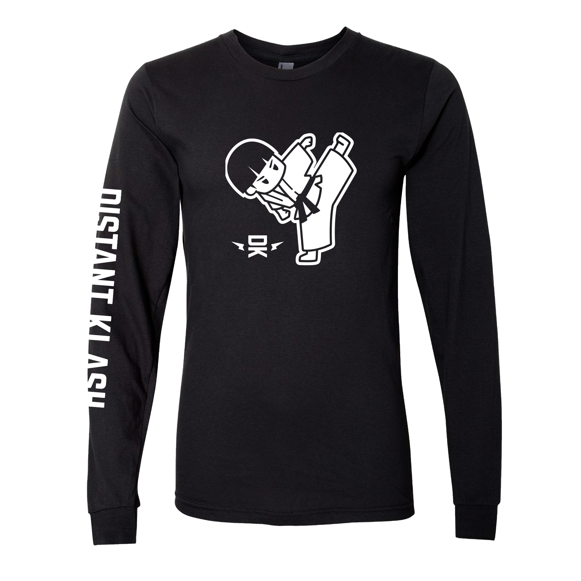 Boys TKD Kick Long-Sleeve Shirt - Black, Navy, White