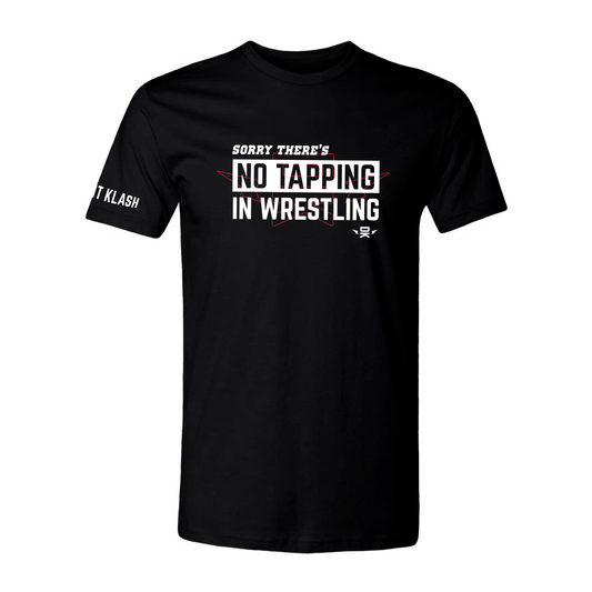 No Tapping in Wrestling T-Shirt - Navy, Black