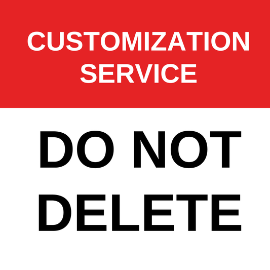 Custom Text on Left Sleeve - DO NOT DELETE - Deleting this item will void your customization service