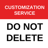 Custom Text on Back - DO NOT DELETE - Deleting this item will void your customization service