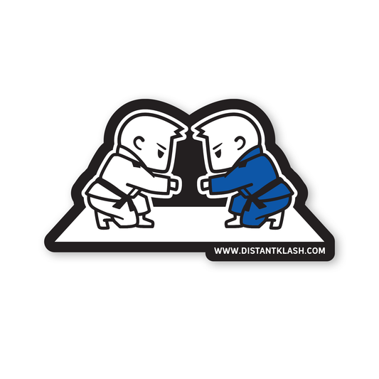 Boys Fist Bump Sticker - Black, Blue